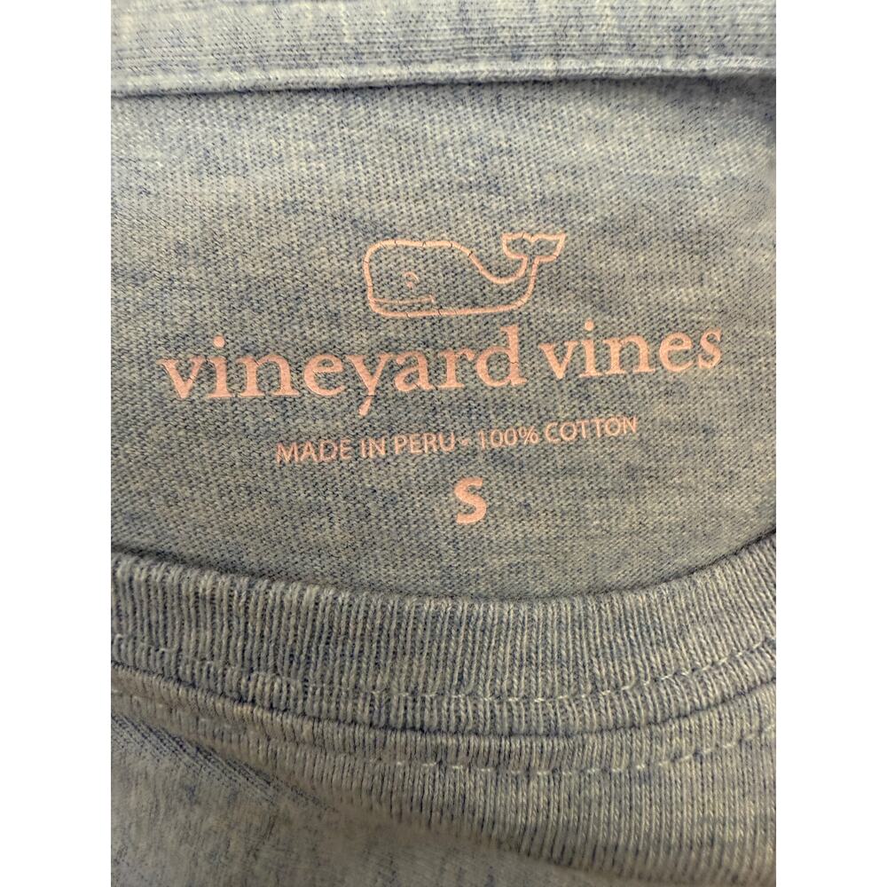 Vineyard Vines Unisex adult S Happy Holidays Gray Long Sleeve T-shirt - Picture 5 of 5